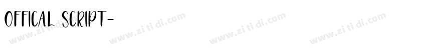 OFFICAL SCRIPT字体转换
